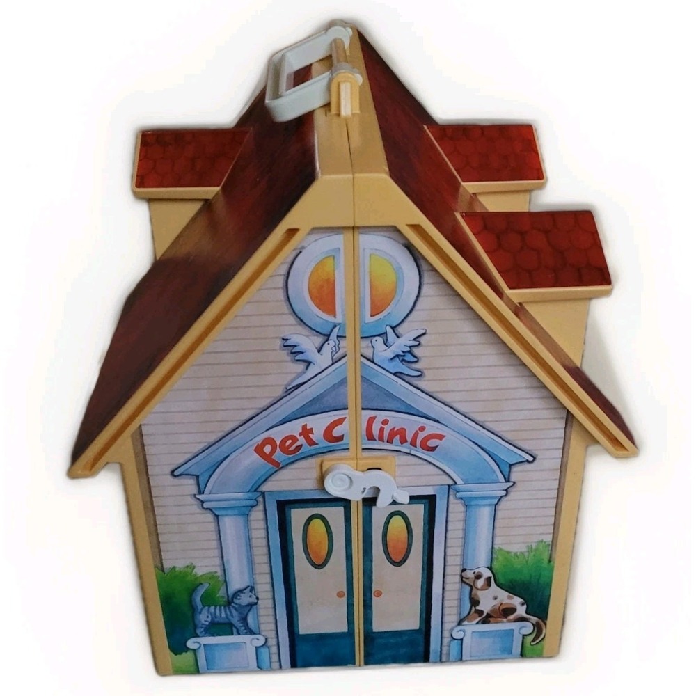 Vintage‎ 2005 Playmobil Take Along Pet Clinic Veterinarian Retired *Read